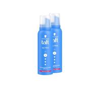 Schwarzkopf Taft Foaming Ultra (2 x 150 ml), Hold Level 4, Hair Foam for All Hair Types, Strengthens Hair, Vegan Formula*
