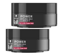 Schwarzkopf Taft Power Styling Wax Texture Power Hold 5 Shine Hair Wax X 2 75ml
