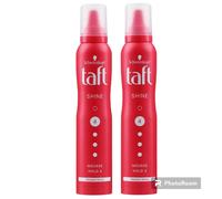Schwarzkopf Taft Shine Hair Styling Mousse Foam For Radiant Shine 200ml x 2