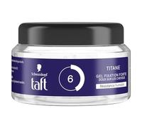 Schwarzkopf Taft Styling Gel Titanium Gel Moisture Resistance Strong Fixation Soft on Hair Long Hold No Sticky Effect Formula Provitamin B5 250ml