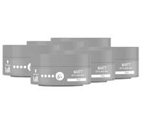 Schwarzkopf TAFT Styling Wax Matt (6 x 75 ml), Hair Wax for Matte Finish with Long-Lasting Hold, Gentle on Hair and Scalp, Vegan, Hair Styling Wax