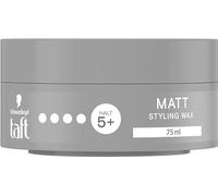 Schwarzkopf TAFT Styling Wax Matt (75 ml), Hair Wax for Matte Finish with Long-Lasting Hold, Gentle on Hair and Scalp, Vegan, Hair Styling Wax