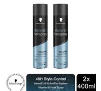 Schwarzkopf Professional Styling Volume Lift Hairspray, 48HR Extra Strong Hold, Multipack 6 x 400 ml