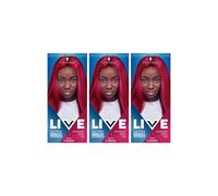 Schwarzkopf Women's Live 2in1 Ultra Bright 'Hair Dye' 091 Raspberry Rebel 3x in Red Schwarzkopf Red