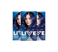 Schwarzkopf Women's LIVE Blue Mercury 'Hair Dye' Urban Metallics U67 3 Pack Schwarzkopf Blue