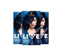 Schwarzkopf Women's LIVE Cosmic Blue 'Hair Dye' Intense Colour 090 3 Pack Schwarzkopf Blue