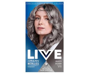 Schwarzkopf Women's Live Metallic Shine Booster 'Hair Dye' U72, Dusty Silver in Blue