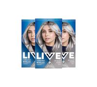 Schwarzkopf Women's LIVE Ultra Violet 'Hair Dye' Colour + Lift L76 3x in Silver Schwarzkopf Silver