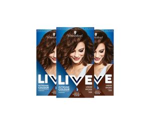 Schwarzkopf Women's LIVE Urban Brown 'Hair Dye' Intense Colour 088 3 Pack