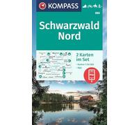 Schwarzwald Nord WK2S 886: Set van 2 wandelkaarten Schaal 1 : 50.000 (Kompass Wanderkarten)