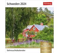 Schweden Sehnsuchtskalender 2024. Reise-Kalender zum Aufstellen oder Aufhängen für Urlaubsstimmung auf dem Schreibtisch. Postkarten-Fotokalender: 53 ... Postkarten (Sehnsuchtskalender von Harenberg)