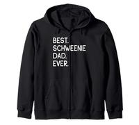 Schweenies Shih Tzu Dachshund Mix Best Schweenie Dad Ever Zip Hoodie
