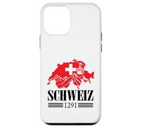 Schweiz Switzerland Map Since 1291 Swiss Flag Mountains Case for iPhone 12 mini