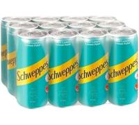 Schweppes Bitter Lemon 300ml - Pack of 24 Cans - Crisp and Refreshing Sparkling Soft Drink - Ideal for Parties, Meals, Mixers and Everyday Refreshment