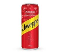 Schweppes Chapman Soft Drink, Non-Alcoholic Sparkling Beverage, 330ml Cans (Pack of 12) - Refreshing Fruity Taste, Premium Mixer or Standalone Drink