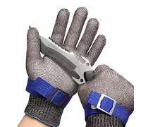 Schwer Cut Resistant Glove-Stainless Steel Wire Metal Mesh Butcher Safety Work Glove Level 9 Food Grade for Kitchen Cooking, Meat Cutting, fishing, M, 1 PCS