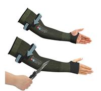 Schwer PRO-SKIN ANSI A9 Cut Resistant Arm Sleeves for Men & Women S904-B, Non-PFAS, Puncture Resistant Arm Protectors for High Risk Work, UPF50+ UV Protection Cooling Gardening Sleeves for Farming