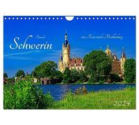Schwerin Mecklenburg (Wandkalender 2024 DIN A4 quer), CALVENDO Monatskalender