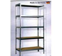 Schwerlast-Steck-Regal 5 Wood Floors Compartments 175kg Workshop Keller Bearing