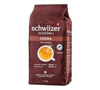 Schwiizer Schüümli Crema - 1 kg Whole Coffee Beans, Intensity 3/5 | Medium roast, 100% Arabica, Rainforest Alliance Certified, for automatic coffee machines, roasted in Switzerland