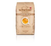 Schwiizer Schüümli Crema Mild - 100% Arabica beans, smooth and gentle flavour, for automatic machines, intensity 2/5, light roast, Rainforest Alliance, 1 kg