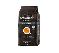 Schwiizer Schüümli Espresso - 1 kg Whole Coffee Beans for Automatic Machines, Intensity 4/5, Medium Roast, 100% Arabica, Rainforest Alliance