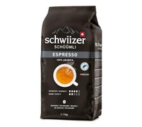 Schwiizer Schüümli Espresso - 1 kg Whole Coffee Beans, Intensity 4/5 | Medium roast, 100% Arabica, Rainforest Alliance Certified, for automatic coffee machines, roasted in Switzerland