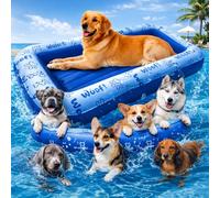 Schwimmer Premium Dog Pool Float for Large Dogs - Enhanced Safety, Premium Comfort - Versatile Design - Dog Floats for Pool & Lake - New Material (Blue)
