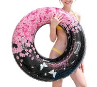 Schwimmring Aufblasbar Glitzer, Pool Float mit Haltegriffen und Comfort Design für Anfänger Erwachsene beim Baden Entspannen | Glitter Wasser Ring für Strandurlaub Fluss Pool Party Reise Sommer Zubehö