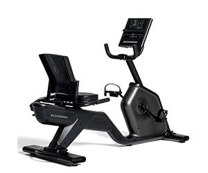 SCHWINN 590R RECUMBENT EXERCISE BIKE - QUIET MAGNETIC RESISTANCE, STEP-THROUGH DESIGN, COLOR DISPLAY WITH WATTS, BLUETOOTH® FOR JRNY (2-MONTH TRIAL), ZWIFT & KINOMAP, 150 KG CAPACITY