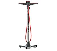 Schwinn Air Center Pro Bike Tire Floor Pump, Up to 160 PSI With Large Handle Guage, Pump Head Fits Schrader and Presta Valve Types, Silver
