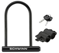 Schwinn Anti Theft Bike Lock, Security Level 4, U-Lock Bar, Keys, Black, Security Level 4/U-Lock