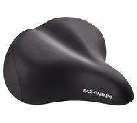 Schwinn Comfort Bike Seat for Men and Women, Commute Plus Foam Plush, Replacement Saddle Fits All Adult Bikes with Standard Seatpost, Black