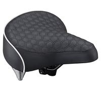 Schwinn Comfort Bike Seat for Men and Women, Quilted Soft Padding Bicycle Seat, Replacement Saddle Fits All Adult Bikes with Standard Seatpost, Wide Springer, Black