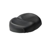 Schwinn Comfort Bike Seat for Men and Women, Soft Foam Padding, Replacement Saddle Fits All Adult Bikes with Standard Seatpost, Noseless and No-Pressure, Black