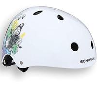 Schwinn Girls' Butterfly Bmx Helmet, Butterfly (White), 54-58cm UK