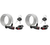 Schwinn SW77779A-12UK Anti Theft Bike Lock, 6 Foot/12mm Cable (Pack of 2)