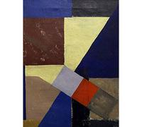Schwitters Kurt Abstract Composition Painting Premium Wall Art Canvas Print 18X24 Inch