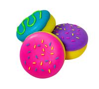 Schylling NeeDoh Dohnut Jelly Squeeze Stress Ball - Assorted colours and frosting (1 chosen at random), Donut Nee Doh Fidget Toy, Stress Relief, Sensory Toys, Anxiety Toy, Non-Toxic, 3+ Years