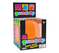 Schylling NeeDoh Gumdrop Squishy Fidget Toy - Sweetie-Themed Nee Doh Stress Ball, Kids Sensory Toys For Anxiety Relief, Safe Non-Toxic Dough Material, 1 Colour Picked At Random