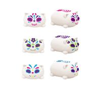 Schylling Kids Needoh Sugar Skull Cats - Halloween Cat 1 Chosen At Random Multi One Size
