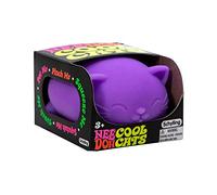 Schylling NeeDoh Cool Cats The Groovy Glob! Squishy, Squeezy, Stretchy Stress Balls Assorted Colors - 3 Pack