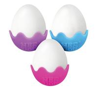 Schylling NeeDoh Magic Color Egg Groovy Glob Trio: Easter Fun - Assorted Colors Gift Set - 3 Pack