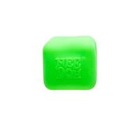 Schylling NeeDoh Nice Cube Glow - Sensory Toy with a Super Solid Squish - Glows in The Dark and Always Returns to its Square Shape - Ages 3 and Up - Green; One Cube Per Pack