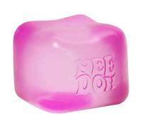 Schylling NeeDoh Nice Cube -Sensory Squeeze Toy with Super Solid Squish - 2.25"""" Cube - Pink