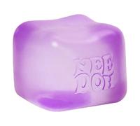 Schylling NeeDoh Nice Cube -Sensory Squeeze Toy with Super Solid Squish - 2.25" Cube (Purple)