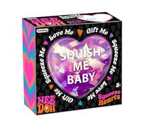 NeeDoh Schylling Squeeze Hearts Fidget Toy - Valentine's Day Stress Balls, Sold Individually, Kids Squishy Sensory Toys For Anxiety Relief, Safe Non-Toxic Dough Material, Age 3+ Years