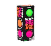 Schylling NeeDoh Teenie - Sensory Fidget Toy - 3 Mini Groovy Globs in Assorted Colors - Ages 3 to Adult (Pack of 1)
