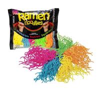 Schylling Ramen Noodlies - 5 Flourescent Stretchy Noodle Elastic Fidget Toys , Stress Relief Sensory Toys , Special Needs Toys