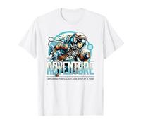 Sci Fi Adventure Exploring The Galaxy One Step at A Time T-Shirt